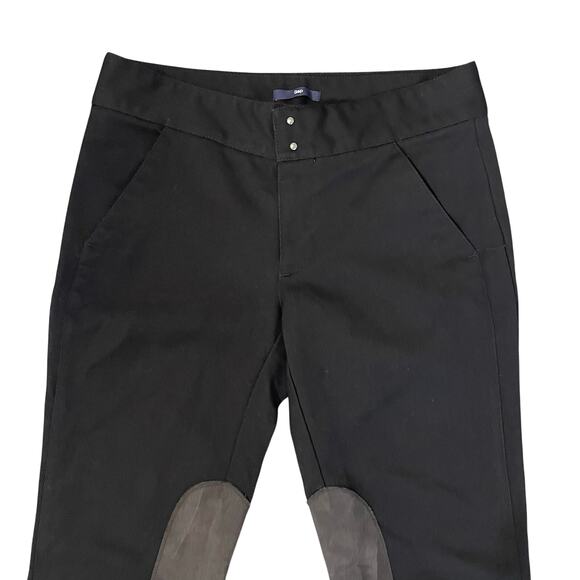 GAP Women's Black Gray Faux Suede Stretch Equestrian Style Pants Size 2 - Picture 3 of 10
